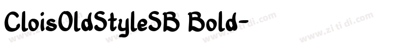 CloisOldStyleSB Bold字体转换